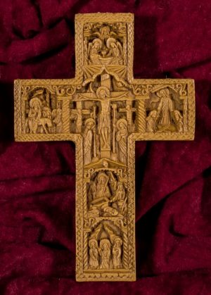 Cross with details from Christ’s Passion