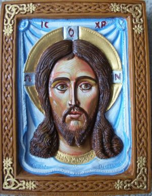 Holy Mandylion hand painted icon