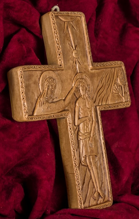 Cross with Christ's Baptism